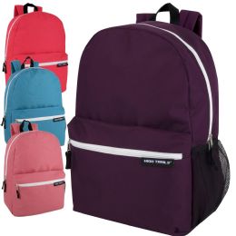 24 Pieces 19 Inch Backpack With Side Mesh Pocket Girls - Backpacks 18" or Larger