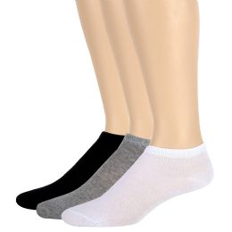 120 Wholesale Women's Cotton Ankle Socks Solid ColorS- Assorted 3 Colors