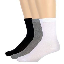 120 Pairs Women's Cotton Crew Socks Solid Colors - Mens Crew Socks