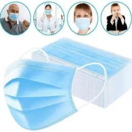 50 Wholesale 3 Ply Disposable Protection Masks
