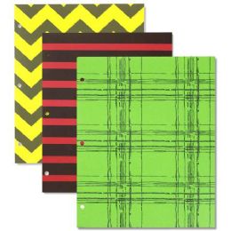 96 Wholesale Printed Two Pocket Folders