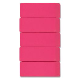 96 Wholesale 5 Pack Pink Eraser
