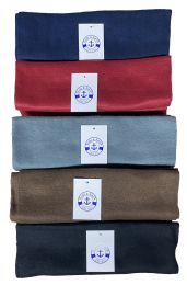 Yacht And Smith Fleece Scarfs In Assorted Plaid 60x12 Inches