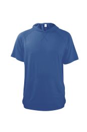 72 Pieces Mens Pullover Hoody Tee Shirt With Kangaroo Pocket In Royal Blue - Mens Polo Shirts