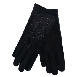 36 Wholesale Ladies Winter Glove With Star