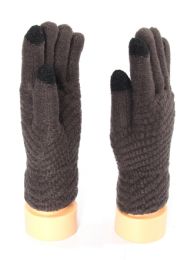 36 Wholesale Mens Touch Screen Fur Lined Gloves