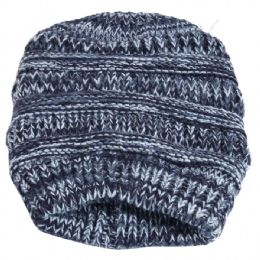 36 Pieces Women's Villi Lined Twist Pattern Knitted Hat Lined - Winter Beanie Hats