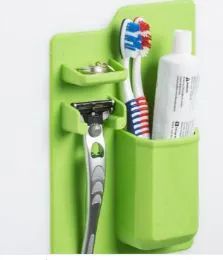 3 Wholesale Green Mighty Toothbrush Silicone Holder