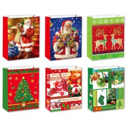 96 Pieces Gift Bag Xmas Glitter - Gift Bags Christmas