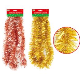144 Wholesale Christmas Garland Assorted Color