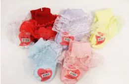 120 Pairs Girls Classic Ribbed Lace Ankle Socks - Girls Ankle Sock
