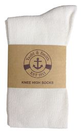 48 Pairs Yacht & Smith Womens White Knee High Socks, Boot Socks 90% Cotton, Size 9-11	 - Womens Knee Highs