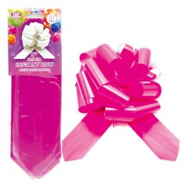 96 Pieces Instant Bow Hot Pink - Gift Wrap