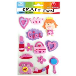 96 Wholesale Eva Girl Fun Craft