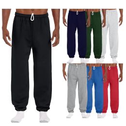 24 of Men's Gildan Sweatpants Assorted Sizes And Colors
