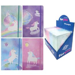 96 Wholesale Notebook Unicorn Assorted Color