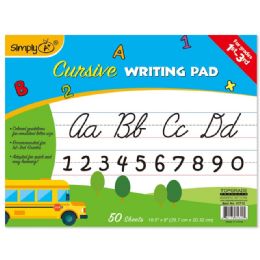 96 Units of 50 Count Cursive Writing Pad - Sketch, Tracing, Drawing & Doodle Pads