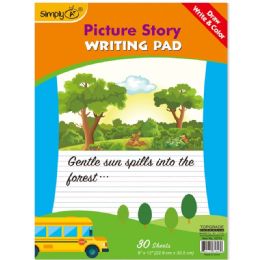 96 Wholesale 30 Count Picture Story Pad