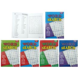 50 Pieces Word Search Puzzles Book Assorted - Crosswords, Dictionaries, Puzzle books