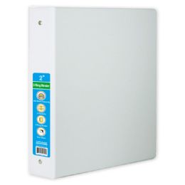 36 Pieces Hard Cover Binder In White - Clipboards and Binders