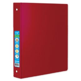 48 Wholesale Hard Cover Binder In Red