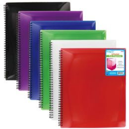 96 Pieces 8 Pocket Poly Organizer - Folders and Report Covers