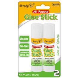 144 Wholesale 2 Pack Glue Stick