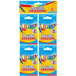 96 Wholesale 4 Sets Color Premium Crayon