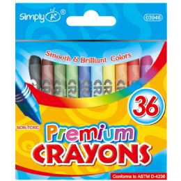 96 Wholesale 36 Count Premium Crayon