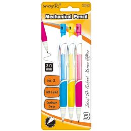 96 Wholesale 3 Count 2mm Mechanical Pencil