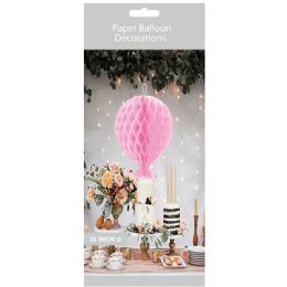 96 Pieces Honeycomb Balloon Decoration Baby Pink - Hanging Decorations & Cut Out