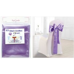 120 Wholesale Chair Sashes Lavender