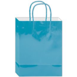 120 Wholesale Everyday Gift Bag Aqua Size Large