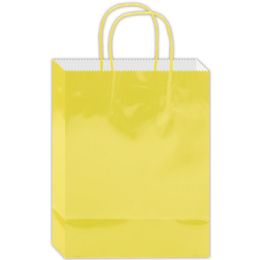 180 Wholesale Everyday Gift Bag Yellow Size Medium