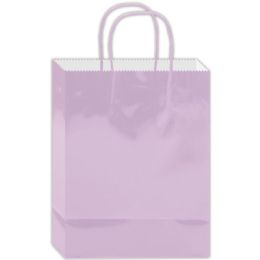 180 Wholesale Everyday Glossy Gift Bag Lilac Size Small
