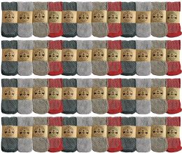 48 Wholesale Yacht & Smith Women's Thermal NoN-Slip Gripper Bottom Tube Socks, Size 9-11