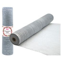 48 Wholesale Tulle Roll Silver