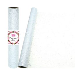 24 Wholesale Decoration Mesh Roll In White