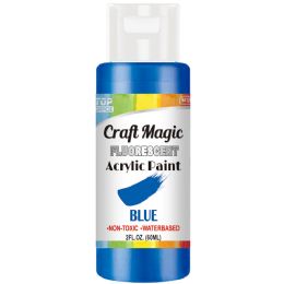 2oz/60ml Acrylic Paint Fluorescent Blue