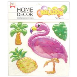 48 Wholesale Room Decoration Sticker Flamingo Pattern