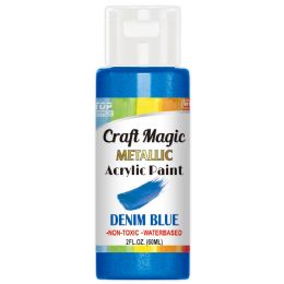 20 of 2oz/60ml acrylic paint metallic dark blue