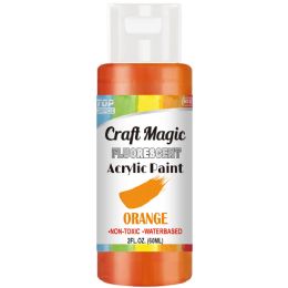 2oz/60ml Acrylic Paint Fluorescent Orange