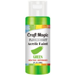 2oz/60ml Acrylic Paint Fluorescent Green