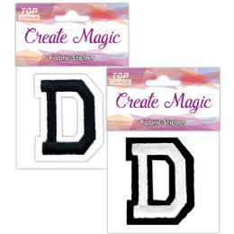 120 Wholesale Fabric Iron On Sticker Letter D