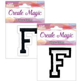 120 Wholesale Fabric Iron On Sticker Letter F