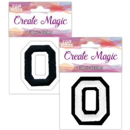 120 Wholesale Fabric Iron On Sticker Letter O