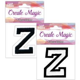 120 Wholesale Fabric Iron On Sticker Letter Z
