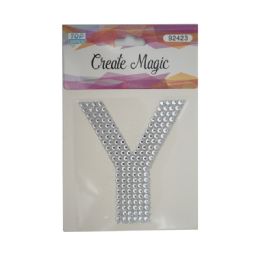 120 Wholesale Crystal Sticker Y In Silver