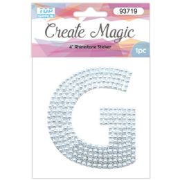 120 Wholesale Pearl Sticker In Silver Letter G