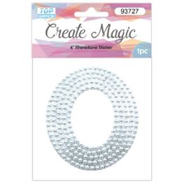 120 Wholesale Pearl Sticker In Silver Letter O